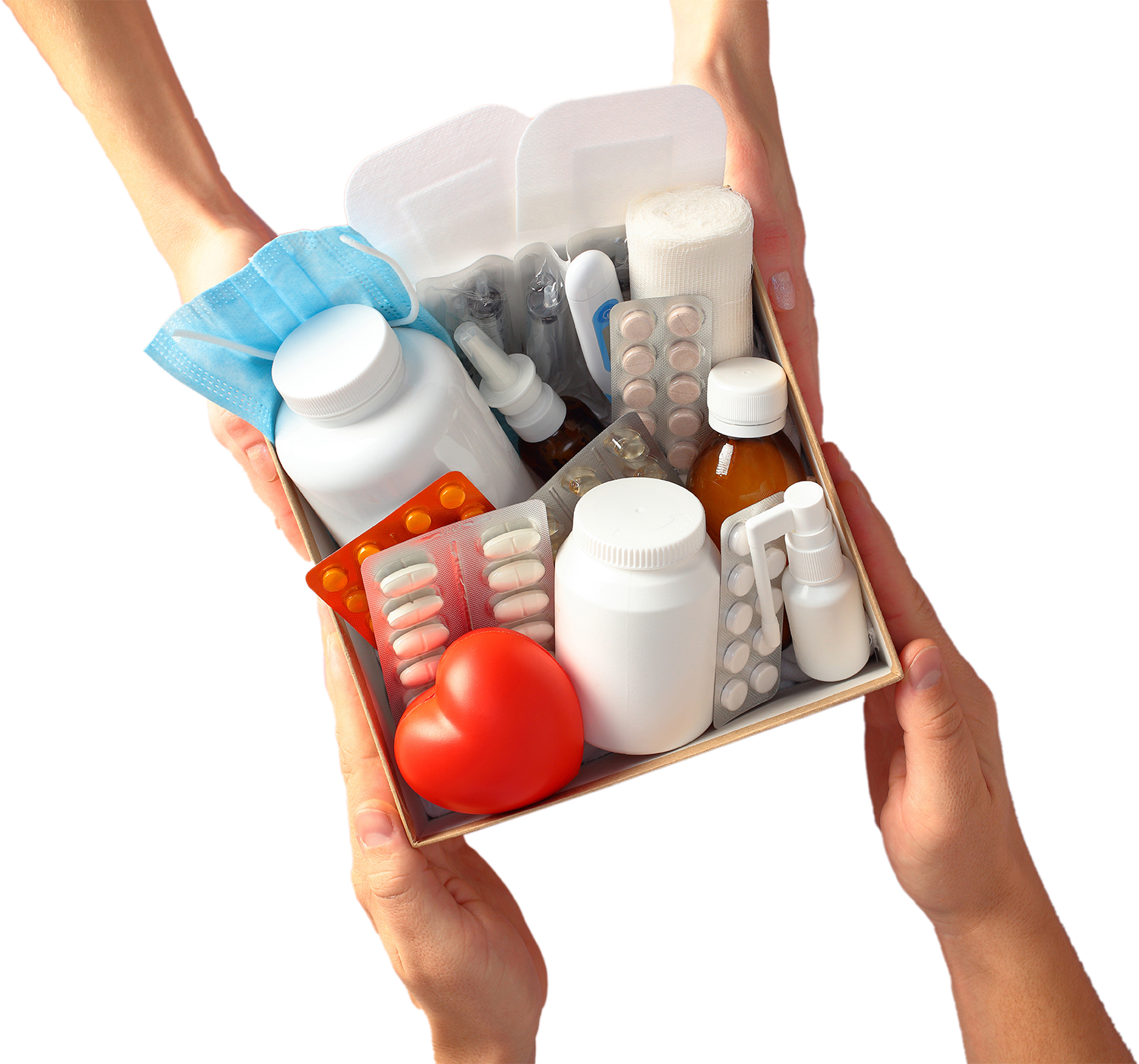 Paket mit mehreren Medikamenten